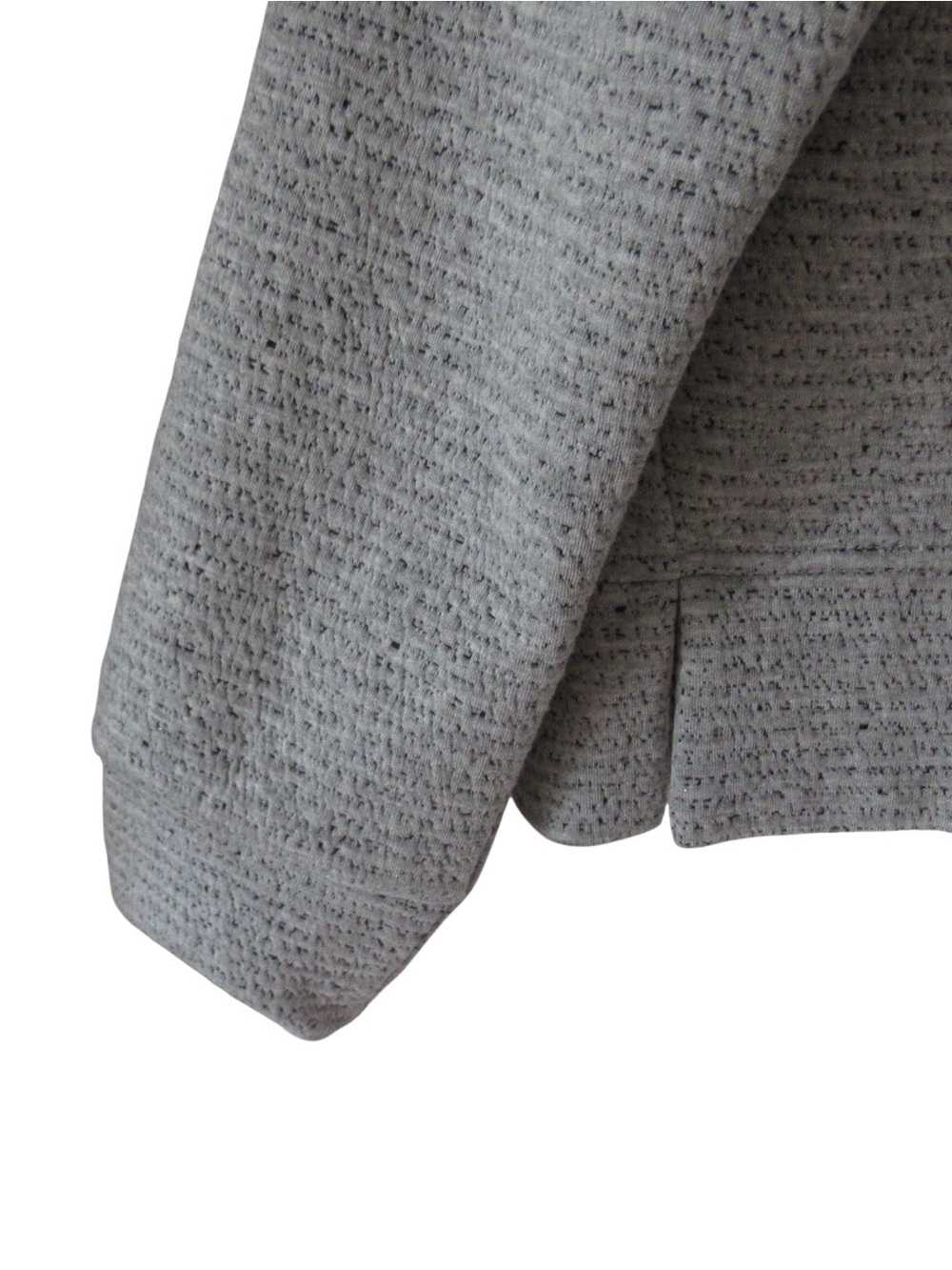 Calia Lunar Jacquard Funnel Neck Sweater Large Gray Comfort Travel Pullover - Picture 5 of 9